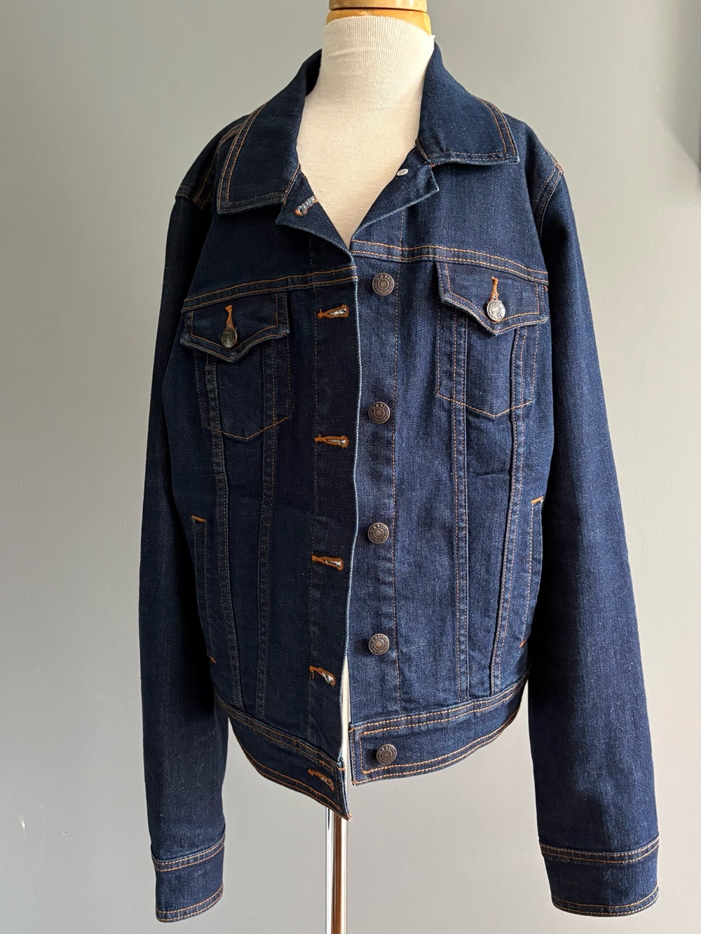 Old Navy Dark Indigo Trucker Jean Jacket